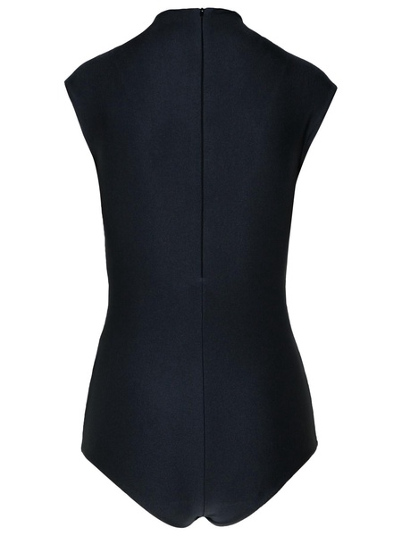 Sportmax 'Cristin' Black Polyamide Blend Bodysuit