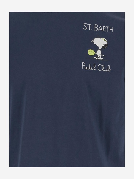 Mc2 Saint Barth Cotton T Shirt With Snoopy