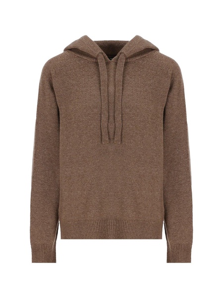 Drawstring Knitted Hoodie