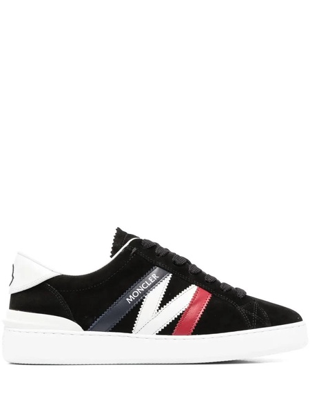 Monaco M Leather-Trimmed Suede Sneakers