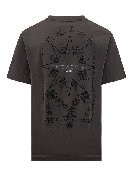 T-shirt With Logo And Tarot Print