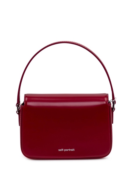 Self-Portrait Burgundy Leather Hand Bag