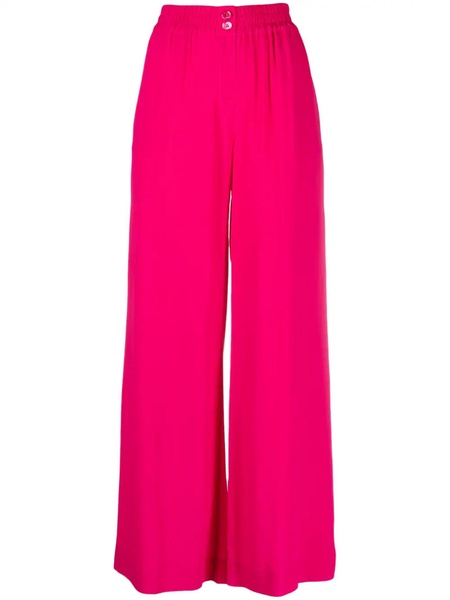 Raspberry Pink Silk Blend Trousers