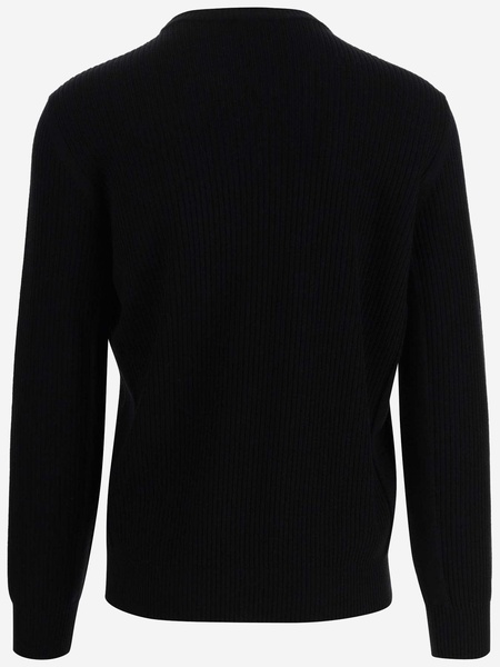 Giorgio Armani Logo Embroidered Crewneck Jumper