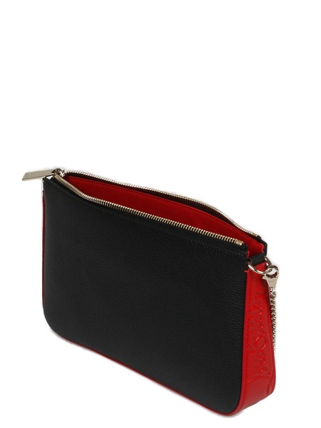 Christian Louboutin Black Leather Loubila Pouch