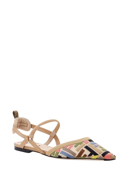 FENDI Elegant Multi-Color Ballerina Flats