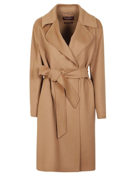 Belted Long-sleeved Coat