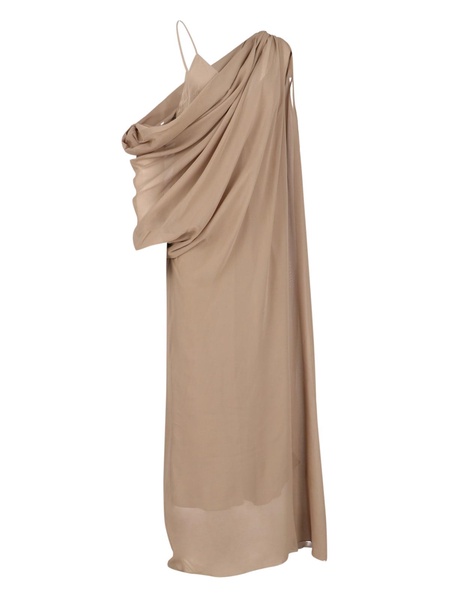 Khaite Taj Asymmetric Chiffon Maxi Dress