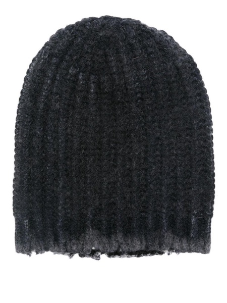 Corn Cob Stitch Hat With Destroyed Effect