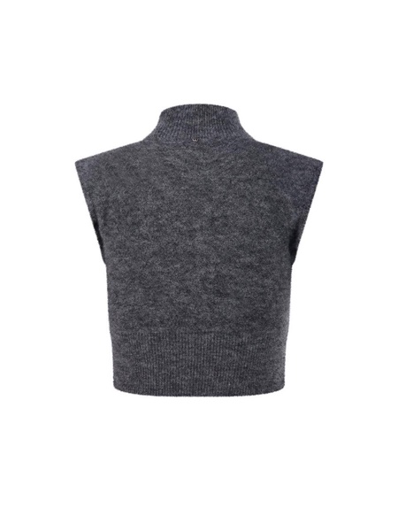 High Neck Knitted Top