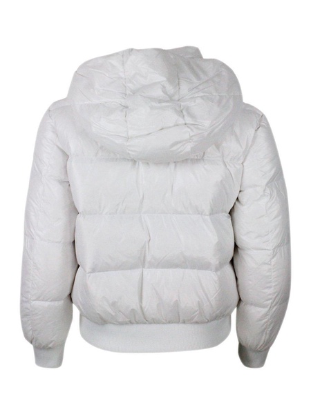 Hooded Zipped Puffer Jacket