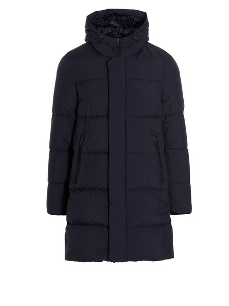 Drawstring Hooded Parka Coat