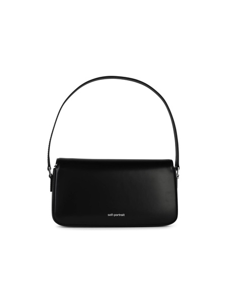 Self Portrait 'Fiocco' Black Smooth Lear Bag