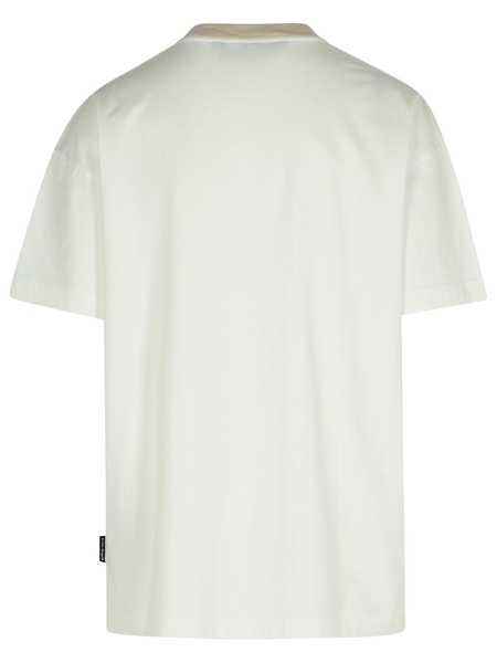 Palm Angels 'Angel Pency' White Cotton T-Shirt Man