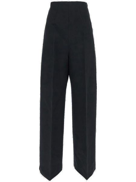 Sportmax High Waist Straight Leg Trousers