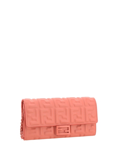 Fendi Baguette Chain-Linked Continental Wallet