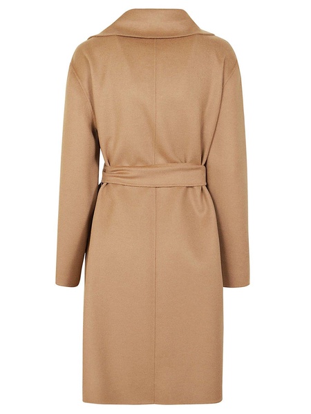 Belted Long-sleeved Coat