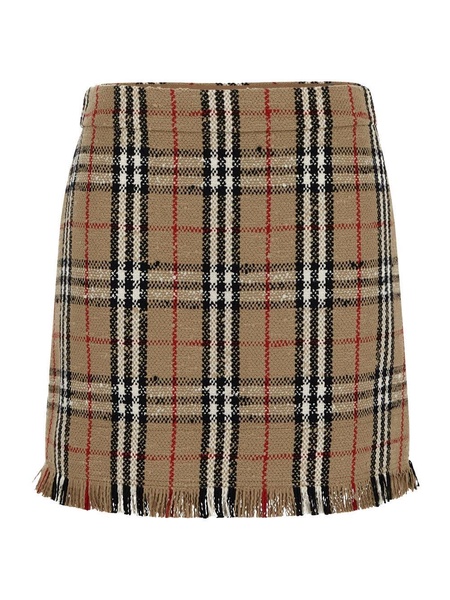 Vintage Check Bouclè Mini Skirt