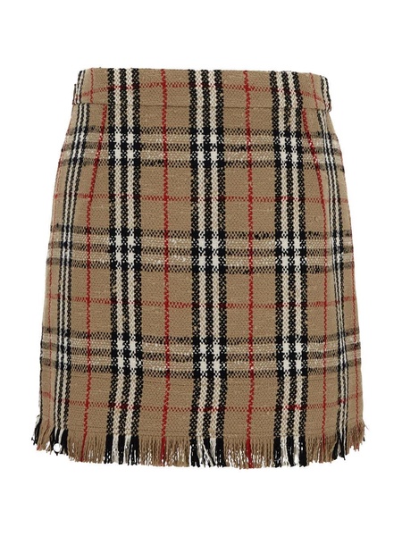 Vintage Check Bouclè Mini Skirt