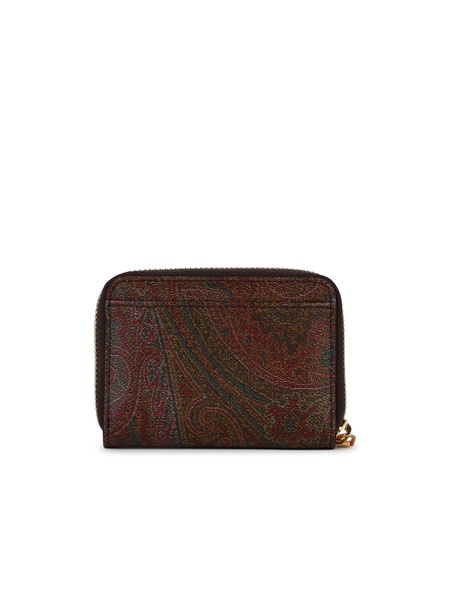 Etro 'Arnica' Brown Leather Wallet Woman