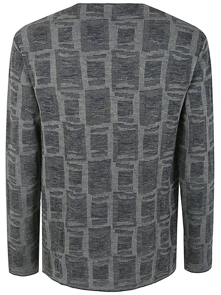 Jacquard Crew Neck Sweater