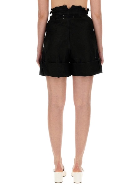 Maison Margiela Satin Cotton Shorts