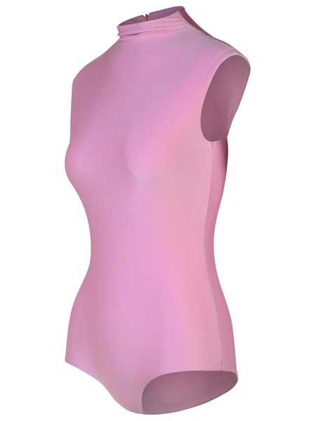 Sportmax 'Cristin' Pink Polyamide Blend Bodysuit