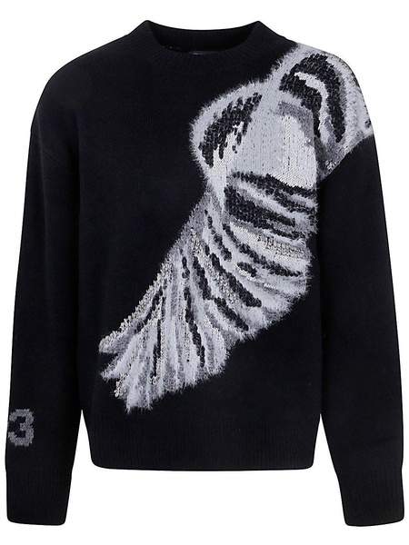 Graphic Knitted Crewneck Jumper