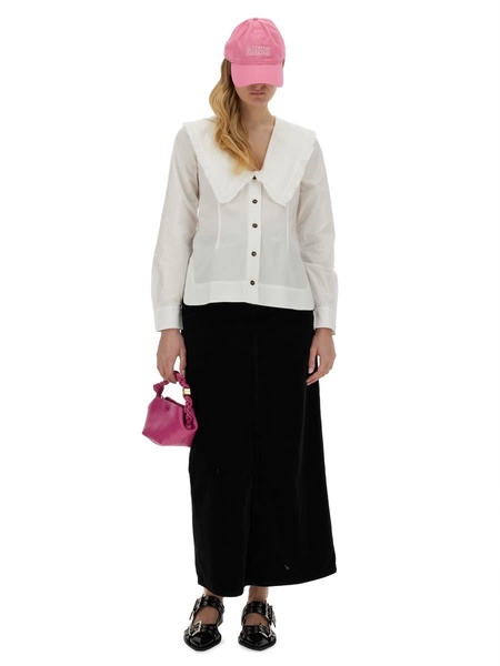 Ganni Peter Pan Collar Shirt