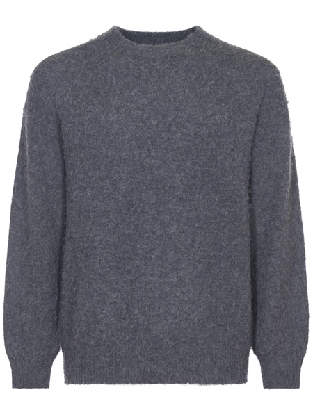 Brushed Wool Silk Knit Sweater