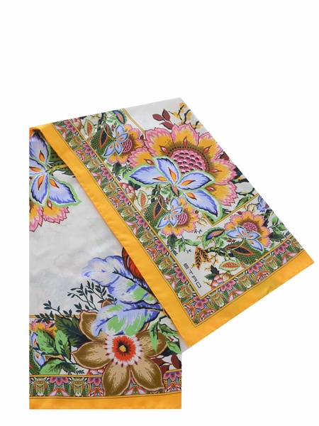 Scarf Etro "bouquet" Made Of Silk