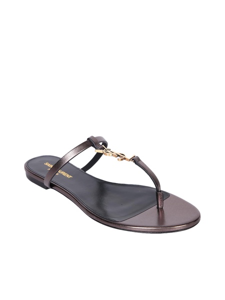 Cassandra Lamã©/black Thong Sandals