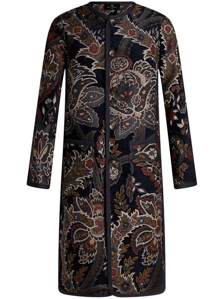 Etro Reversible Coat With Paisley Print