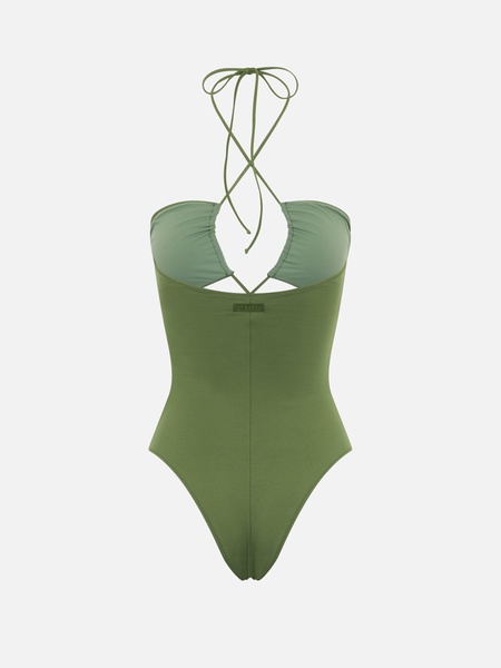 Military Green Cutout One Piece Swimsuit Kinsley