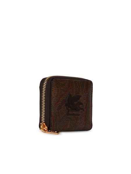 Etro 'Arnica' Brown Leather Wallet Woman