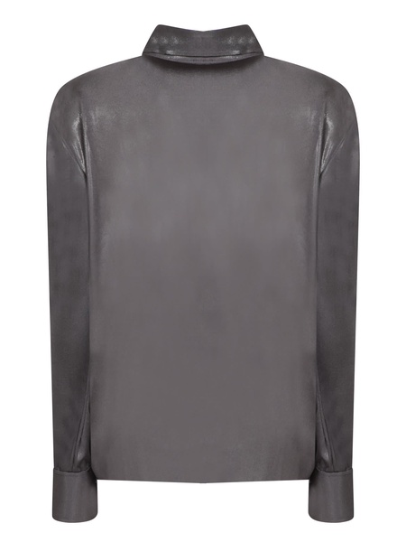 Gray Collar Stand Shirt