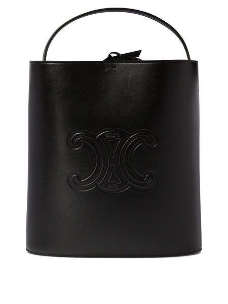 Logo Embossed Small Bucket Bag