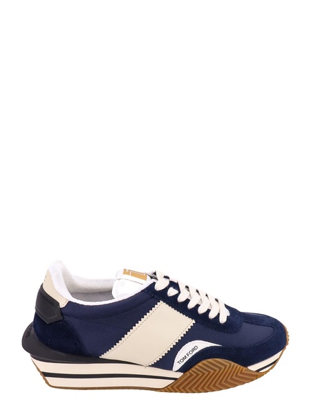 Men's James Textile and Leather Low-Top Sneakers