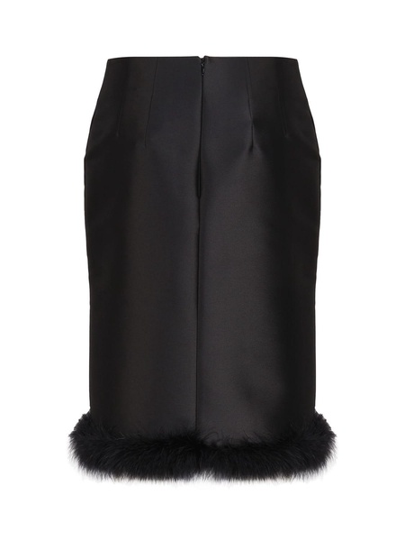 Sportmax Zip Detailed High Waist Skirt