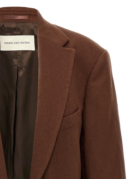 Dries Van Noten Blur Open-Front Blazer