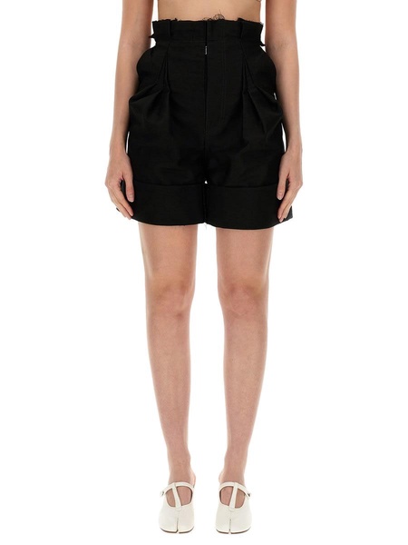 Maison Margiela Satin Cotton Shorts