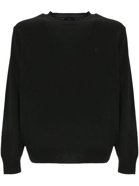 Pegaso Embroidered Crewneck Jumper