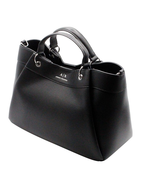 Handbag And Shoulder Bag Made Of Soft Faux Leather With Closure Button And Front Logo. Internal Pockets.