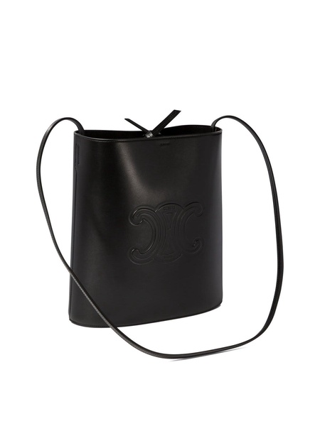 Logo Embossed Small Bucket Bag