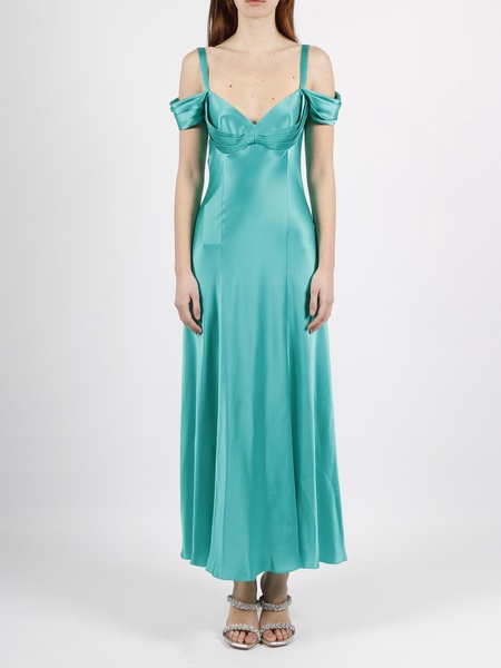 Alberta Ferretti Sweetheart Neck Long Dress