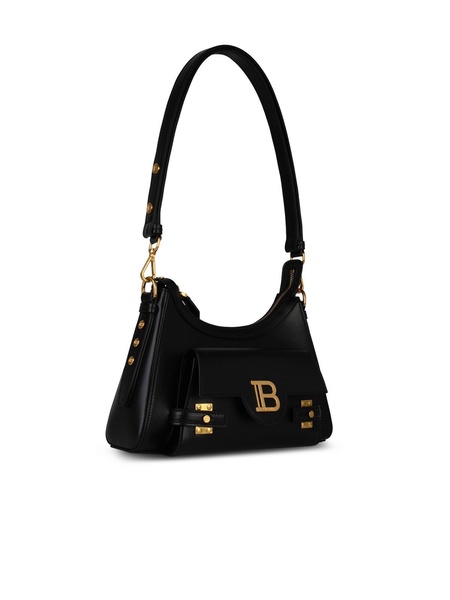 Balmain 'Hobo B Buzz' Black Lear Bag