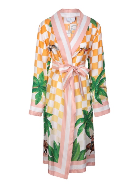 Table Tennis Club Sunset Silk Robe