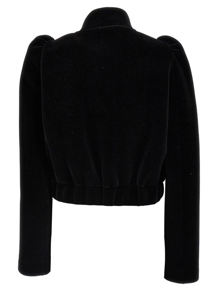 Puff-sleeved Vuras Velvet Jacket