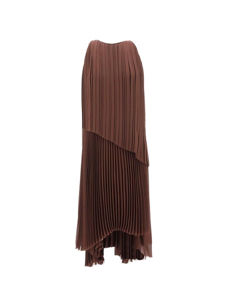 Long Pleated Dress