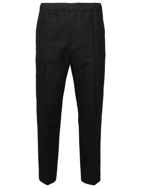 Mid-rise Tapered Cropped Trousers